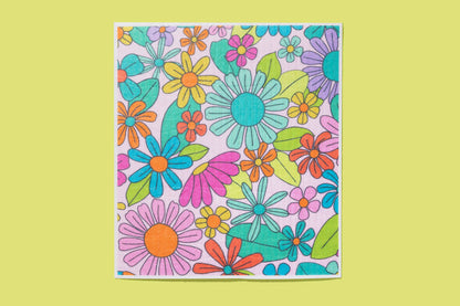 Taylor Elliott Designs - Biodegradable Dish Cloth - Flower Garden