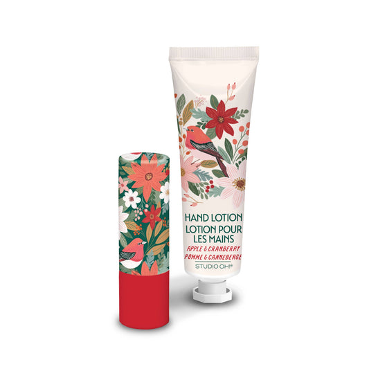 Studio Oh! - Nature's Celebration Lip Balm & Hand Lotion Set - Christmas