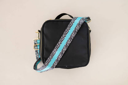 Viv&Lou - Aqua Stripe Dot Crossbody Strap