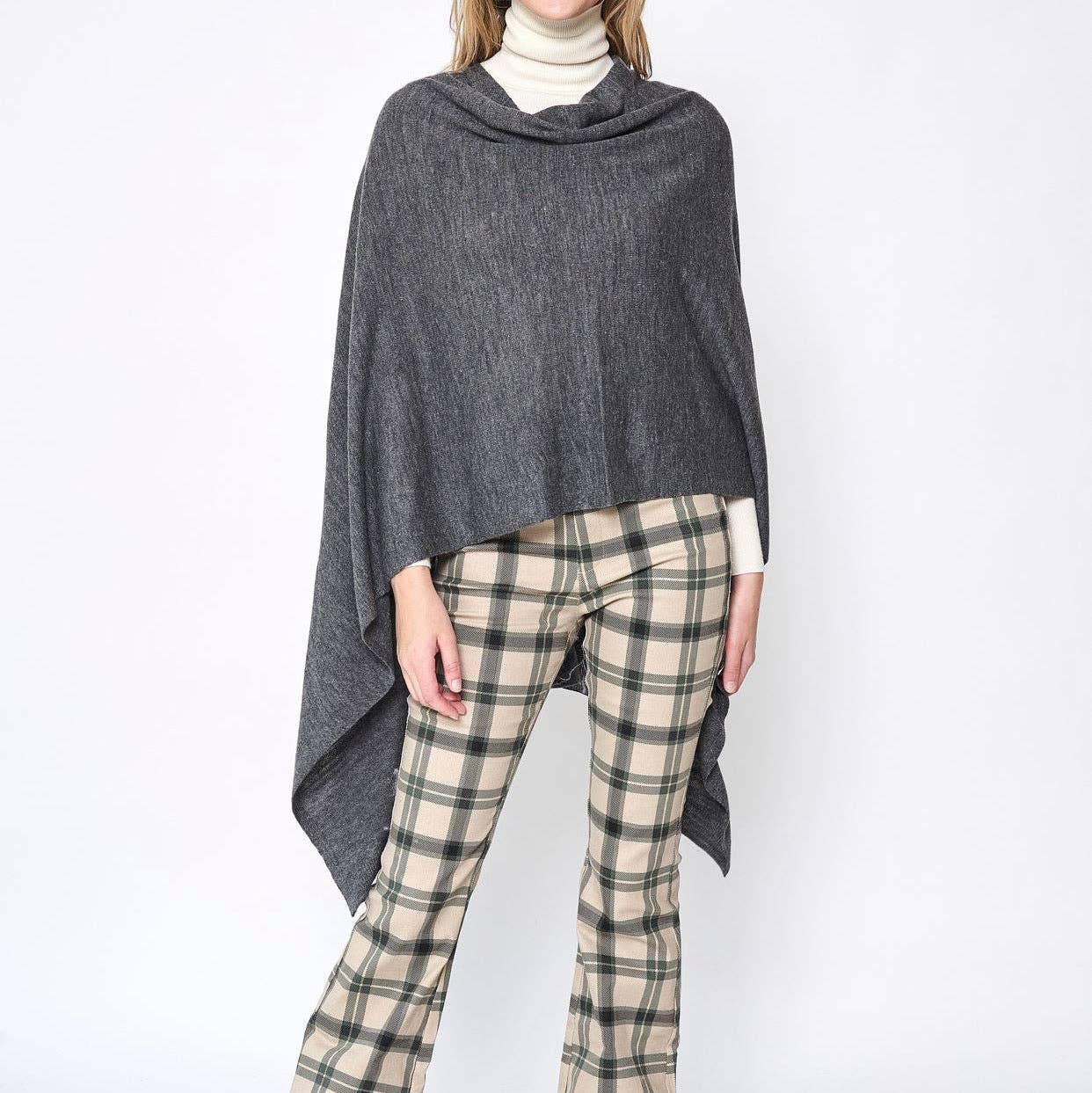 Take With Me Travel Poncho: Black