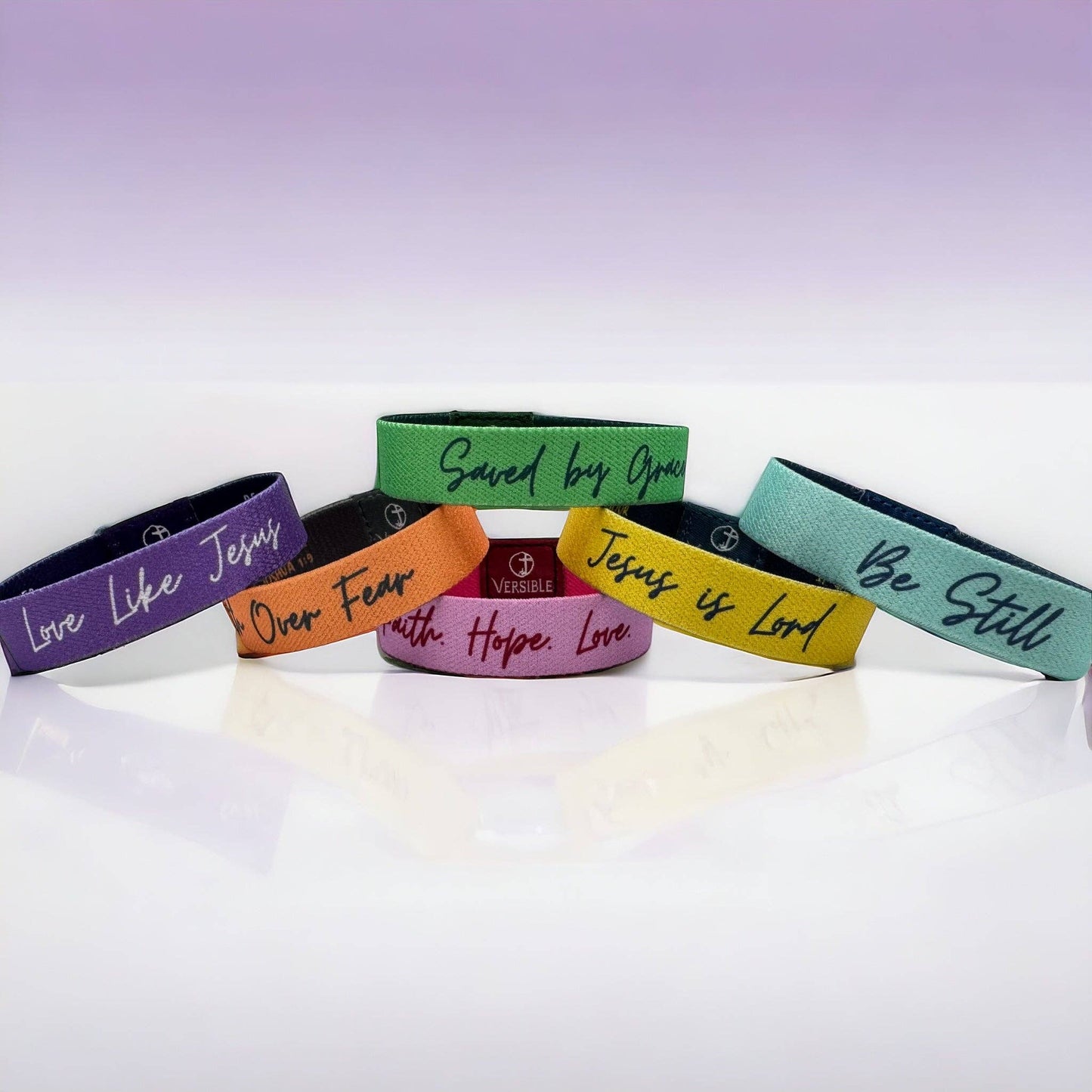 Versible - Solid Truths Collection: Small / Pink - Faith. Hope. Love.