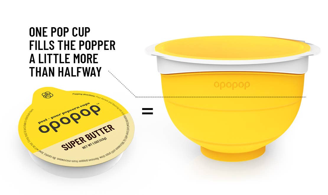 Opopop, Inc. - Super Butter Pop Cups Popcorn Kernels
