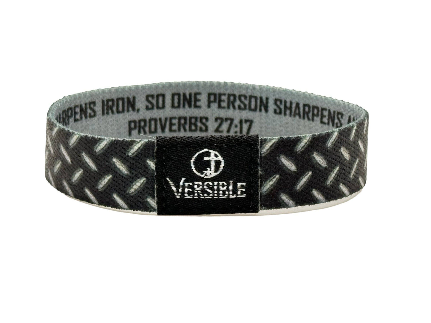 Versible - Versible® Wristbands - Iron Sharpens Iron / Proverbs 27:17: Medium