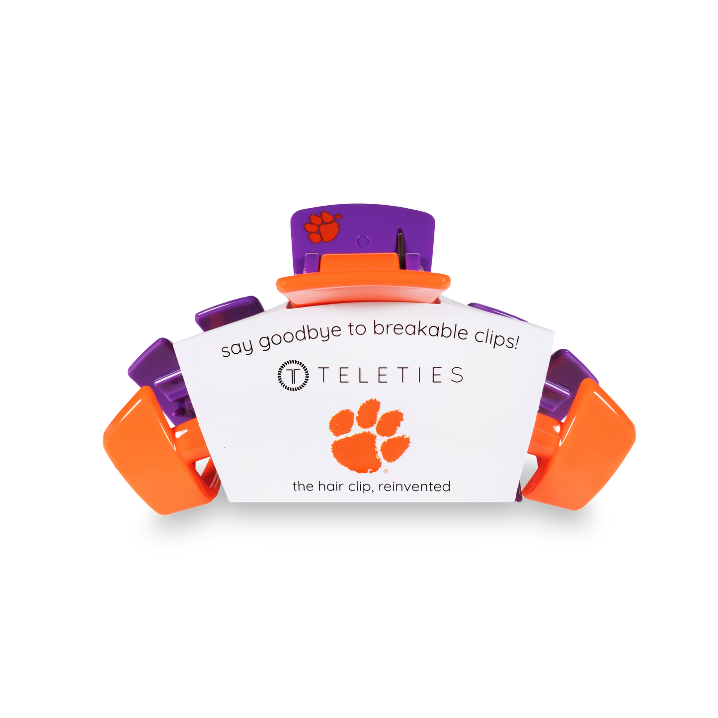 TELETIES - Clemson University Medium Hair Clip