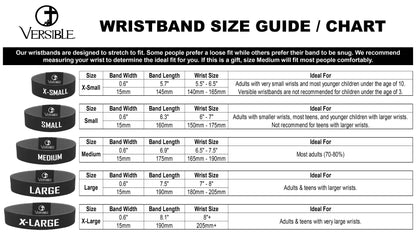 Versible - Tap To Pray® Wristband – First Responders - Law Enforcement: Large