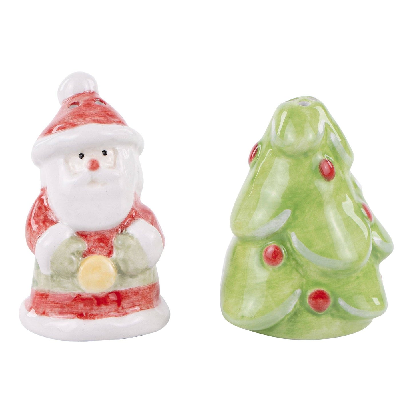Glory Haus - Santa & Christmas Tree Salt & Pepper Set - Holiday Decor