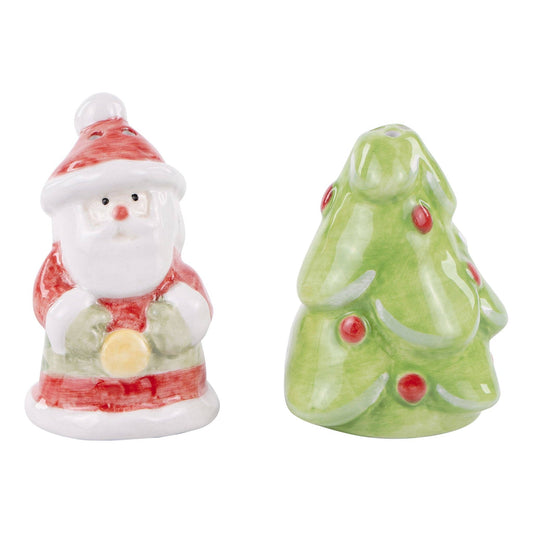 Glory Haus - Santa & Christmas Tree Salt & Pepper Set - Holiday Decor