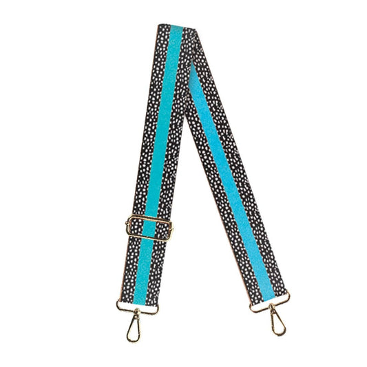 Viv&Lou - Aqua Stripe Dot Crossbody Strap