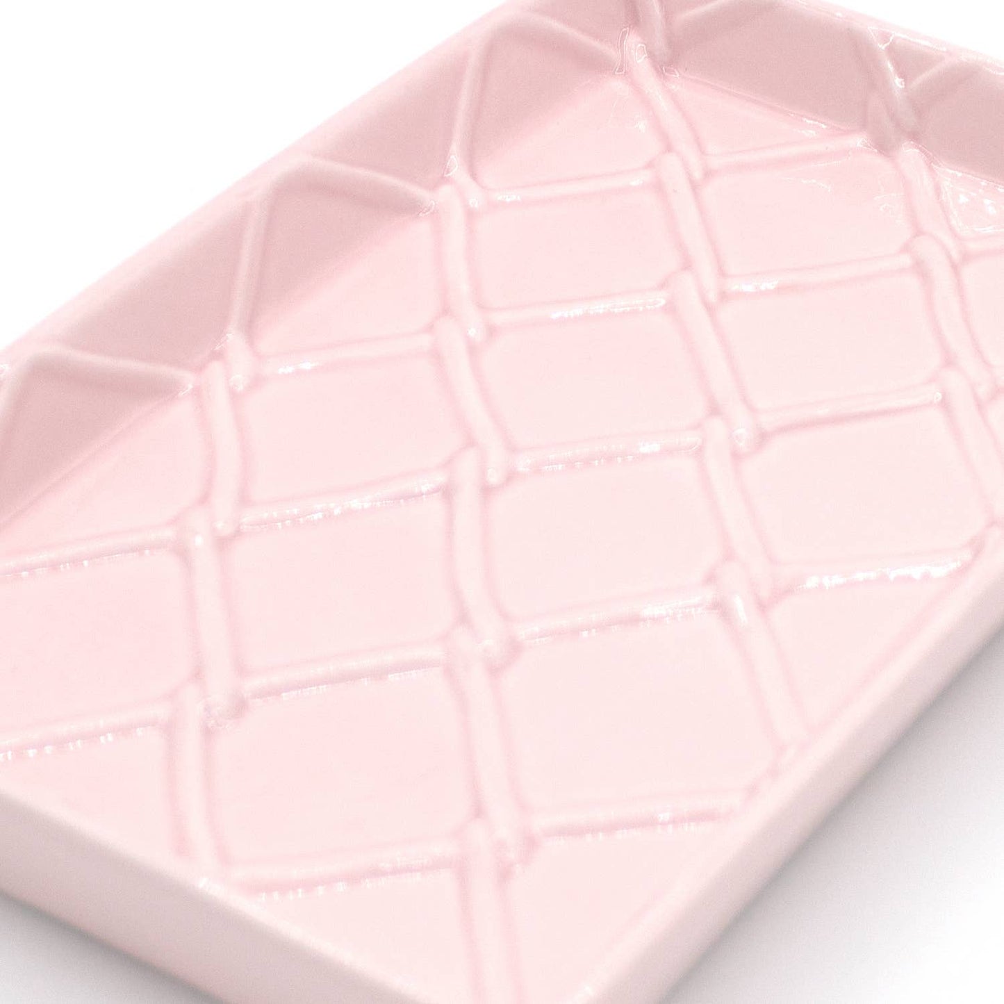8 Oak Lane - Pink Textured Soap Dish