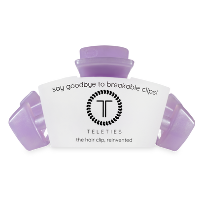 TELETIES - Classic Hair Clip | Large | Lavender Mist