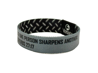 Versible - Versible® Wristbands - Iron Sharpens Iron / Proverbs 27:17: Medium