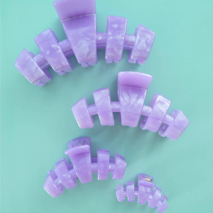 TELETIES - Classic Hair Clip | Large | Lavender Mist