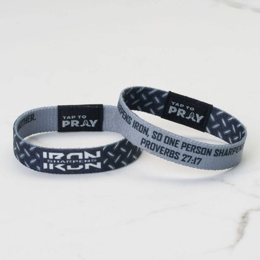 Versible - Tap To Pray® Wristband – Iron Sharpens Iron: Extra Small