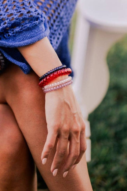 TELETIES - Spiral Hair Coils | Mixed Pack | Star Spangled Hair Ties