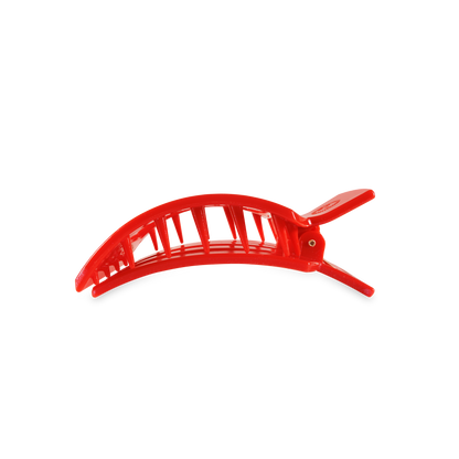 TELETIES - Square Flat Hair Clip | Medium | Rudolph Red
