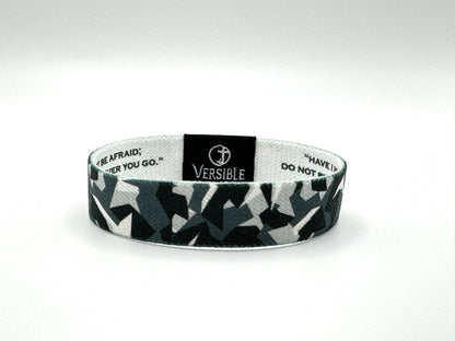 Versible - Stone Camo / Joshua 1:9 Wristband: Small
