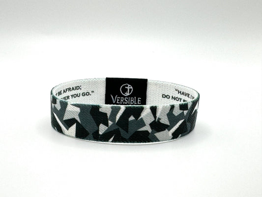 Versible - Stone Camo / Joshua 1:9 Wristband: Small