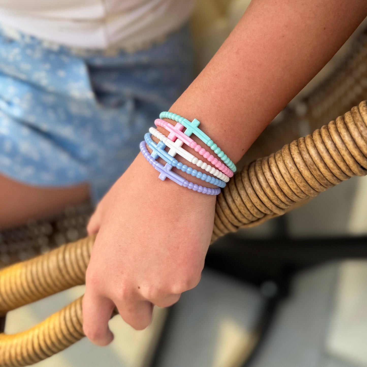 Ryan & Rose - Jesus Bracelets - 25 Packs: Kaleidoscope (25 Pack) / Small