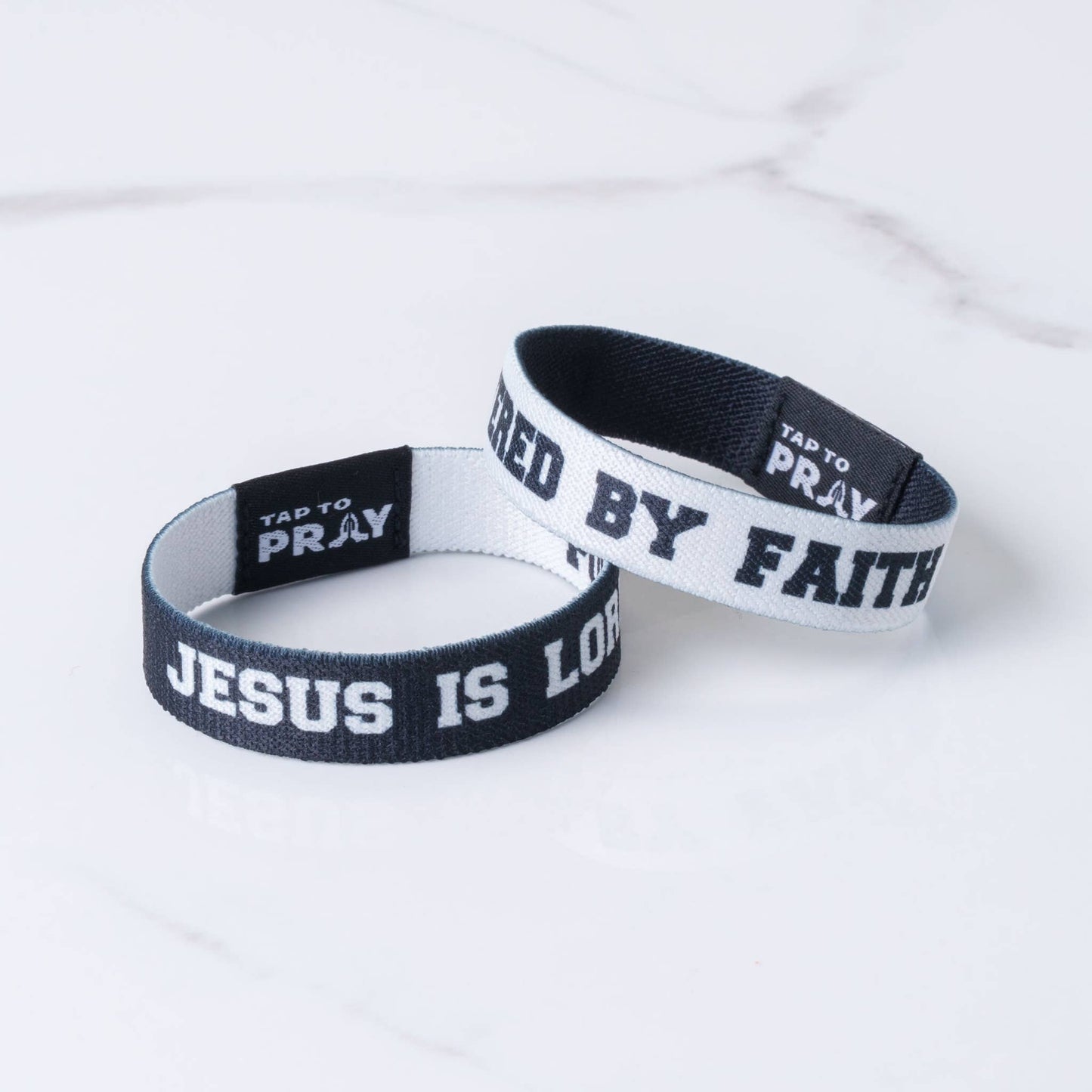 Versible - Tap To Pray™ Wristbands - Jesus Is Lord: Small / Jesus is Lord / Powered by Faith