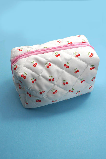 JOSSLYN by wall to wall - FLORAL TOILE PATTERN MAKEUP COSMETIC POUCH BAG | 40P562: G
