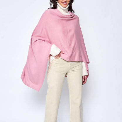 Take With Me Travel Poncho: Dust Pink