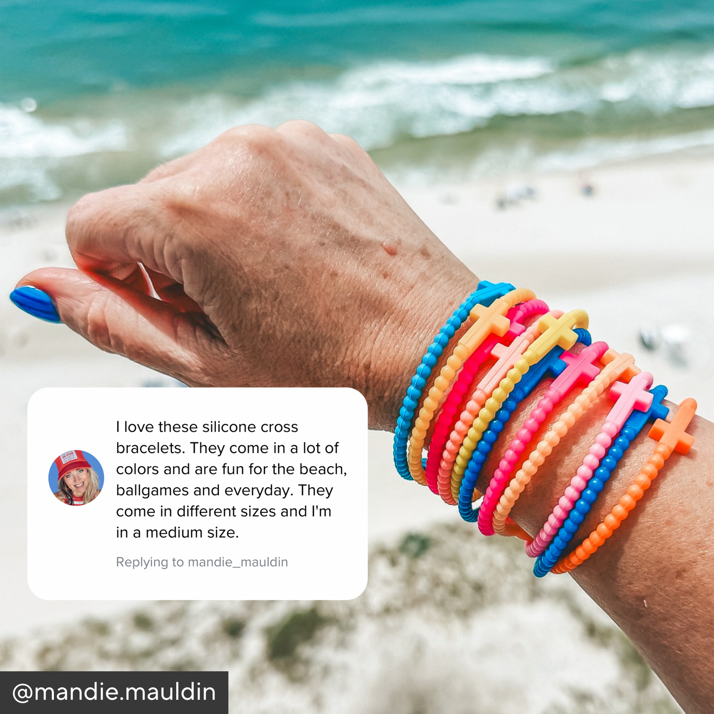 Ryan & Rose - Jesus Bracelets - 25 Packs: Kaleidoscope (25 Pack) / Small