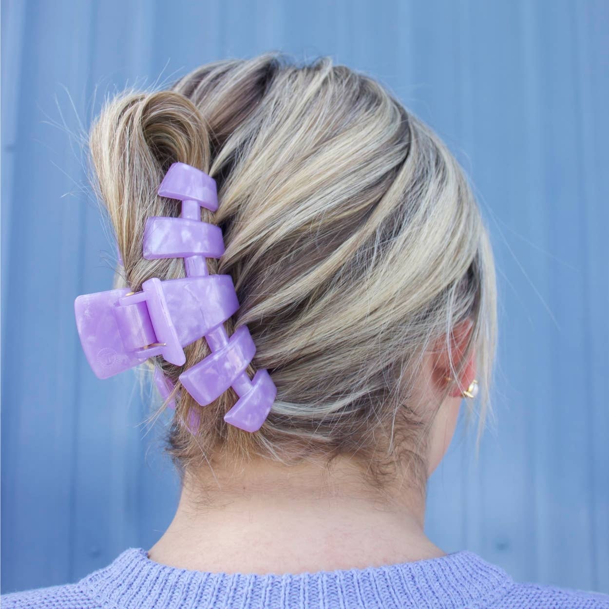 TELETIES - Classic Hair Clip | Large | Lavender Mist