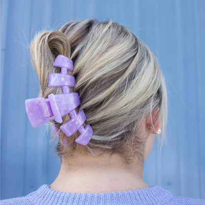 TELETIES - Classic Hair Clip | Large | Lavender Mist