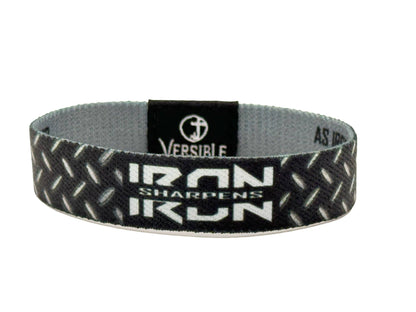 Versible - Iron Sharpens Iron / Proverbs 27:17 Wristband: Large