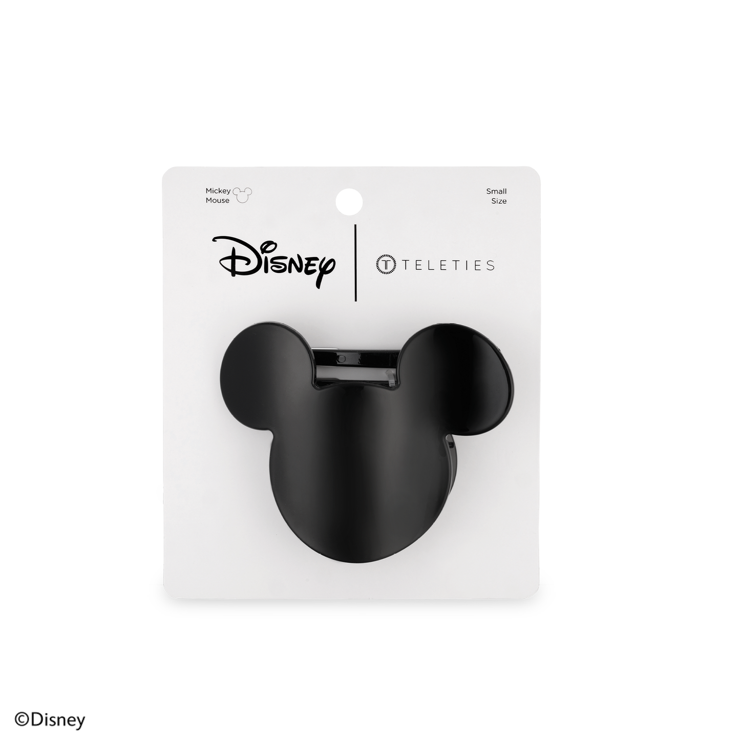TELETIES - Disney: Mickey Mouse Shaped | Small |  Flat Hair Clip