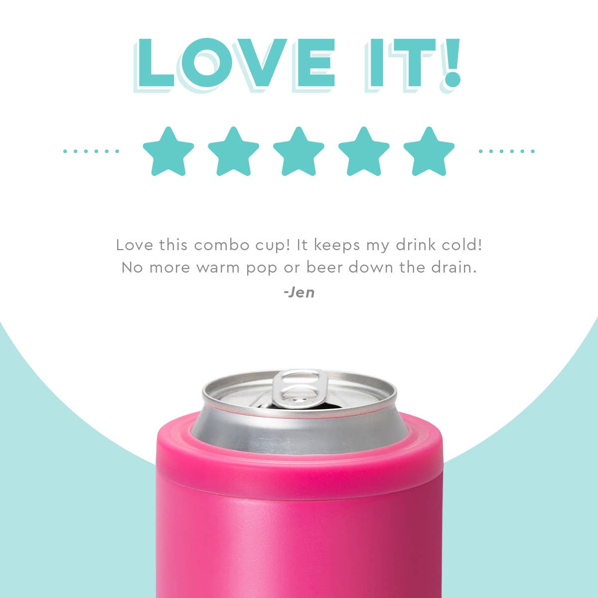 Swig Life - Hot Pink Can + Bottle Cooler (12oz)