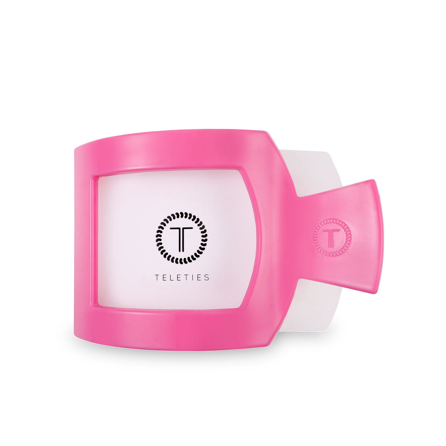 TELETIES - Paradise Pink Large Flat Square Hair Clip