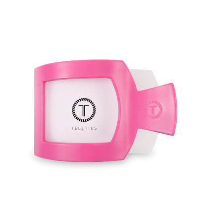 TELETIES - Paradise Pink Large Flat Square Hair Clip