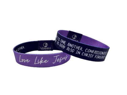 Versible - Solid Truths Collection: Large / Purple - Love Like Jesus