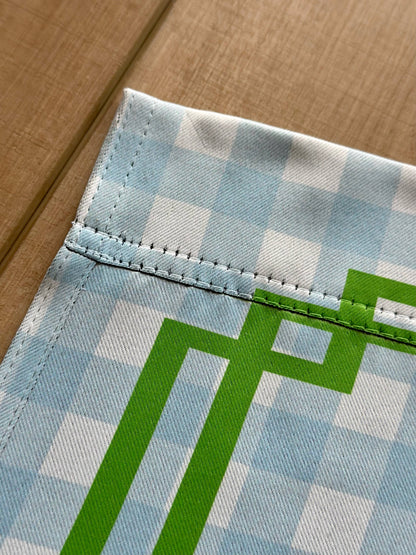 The Navy Knot - Summer Garden Flag - Crossed Flags Blue Background: 12" x 18" - Double-Sided