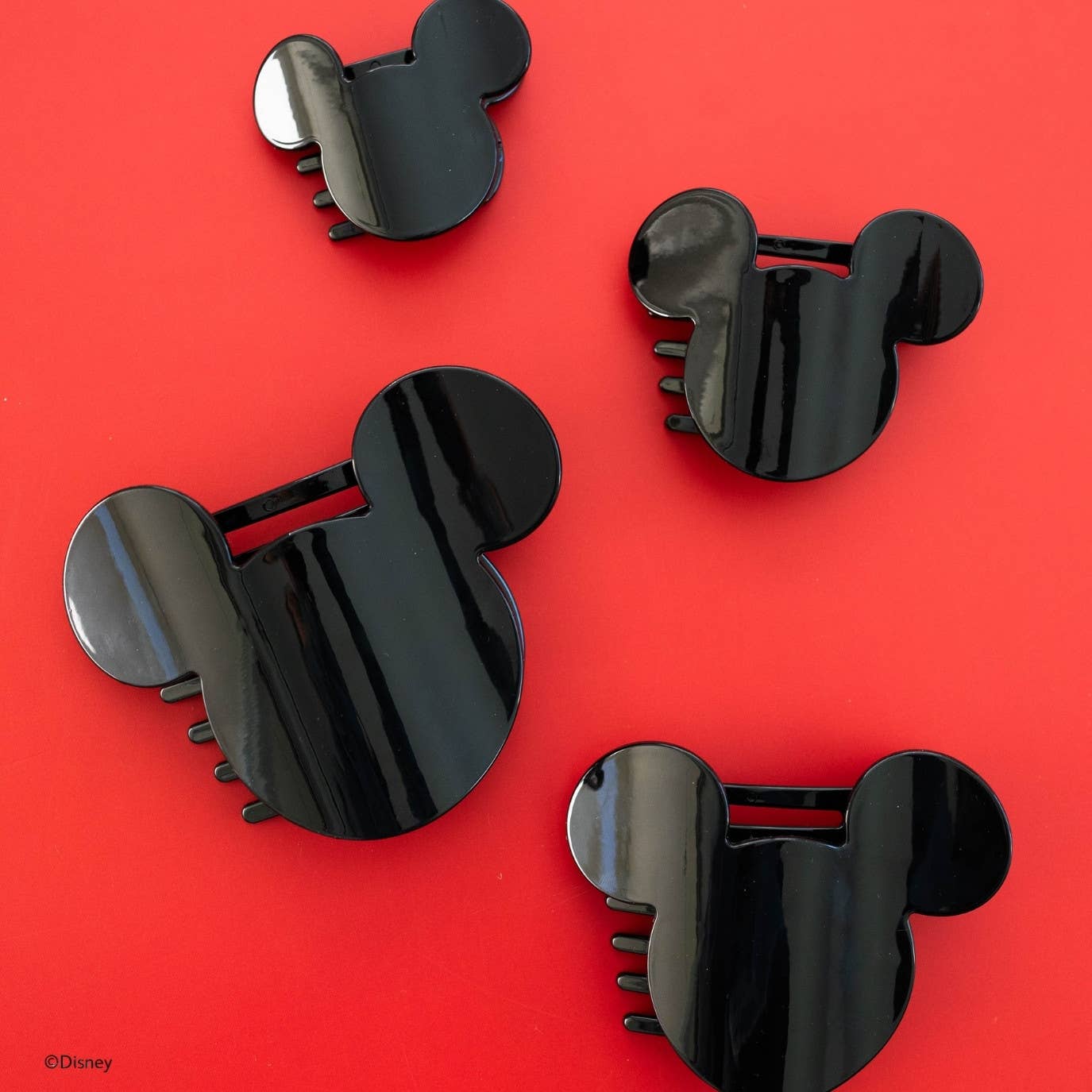 TELETIES - Disney: Mickey Mouse Shaped | Small |  Flat Hair Clip