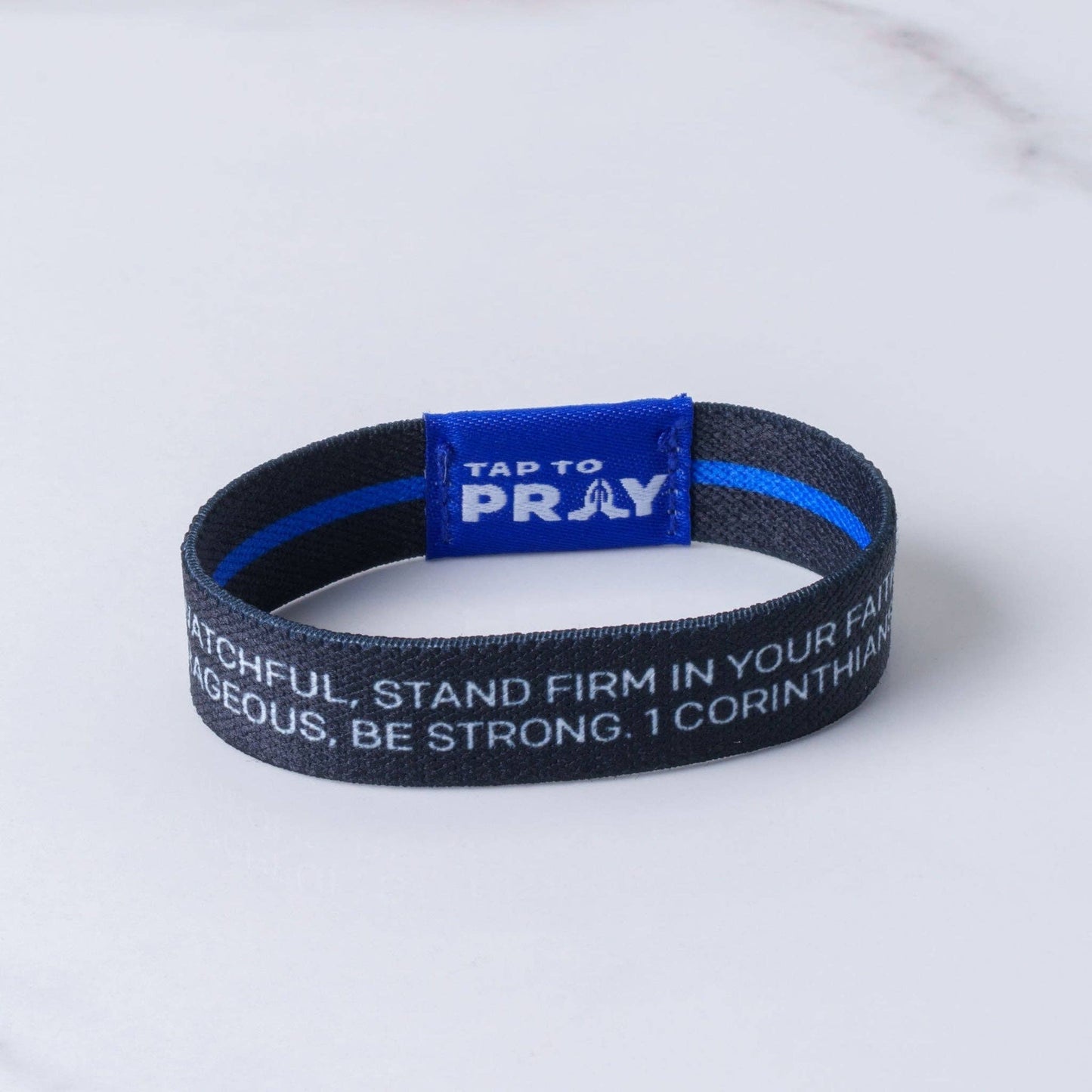 Versible - Tap To Pray® Wristband – First Responders - Law Enforcement: Large