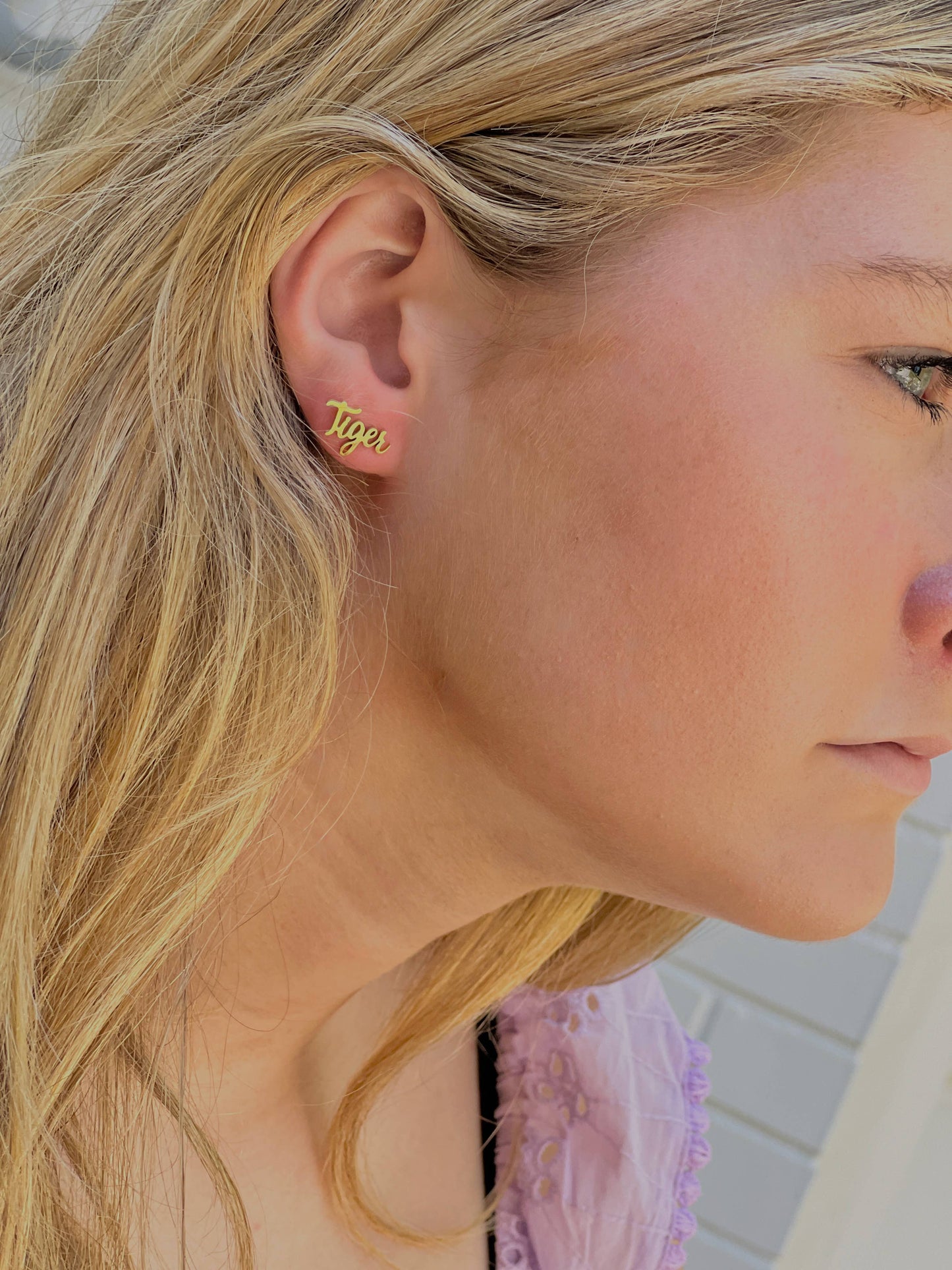 Steele Sloan Designs - Tiger Mom Earrings, Tiger Mother's Day Gift, Tiger Team Mom