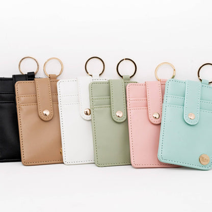 The Darling Effect - Solid Keychain Card Wallet - Aqua