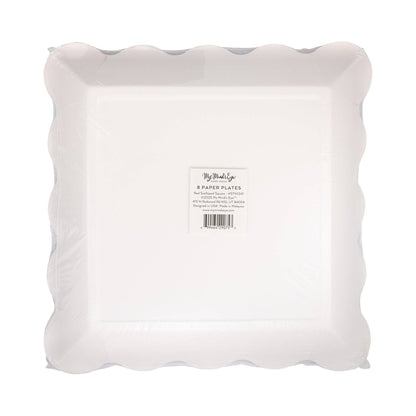 My Mind’s Eye - STN1241 - Red Scalloped Square Plate