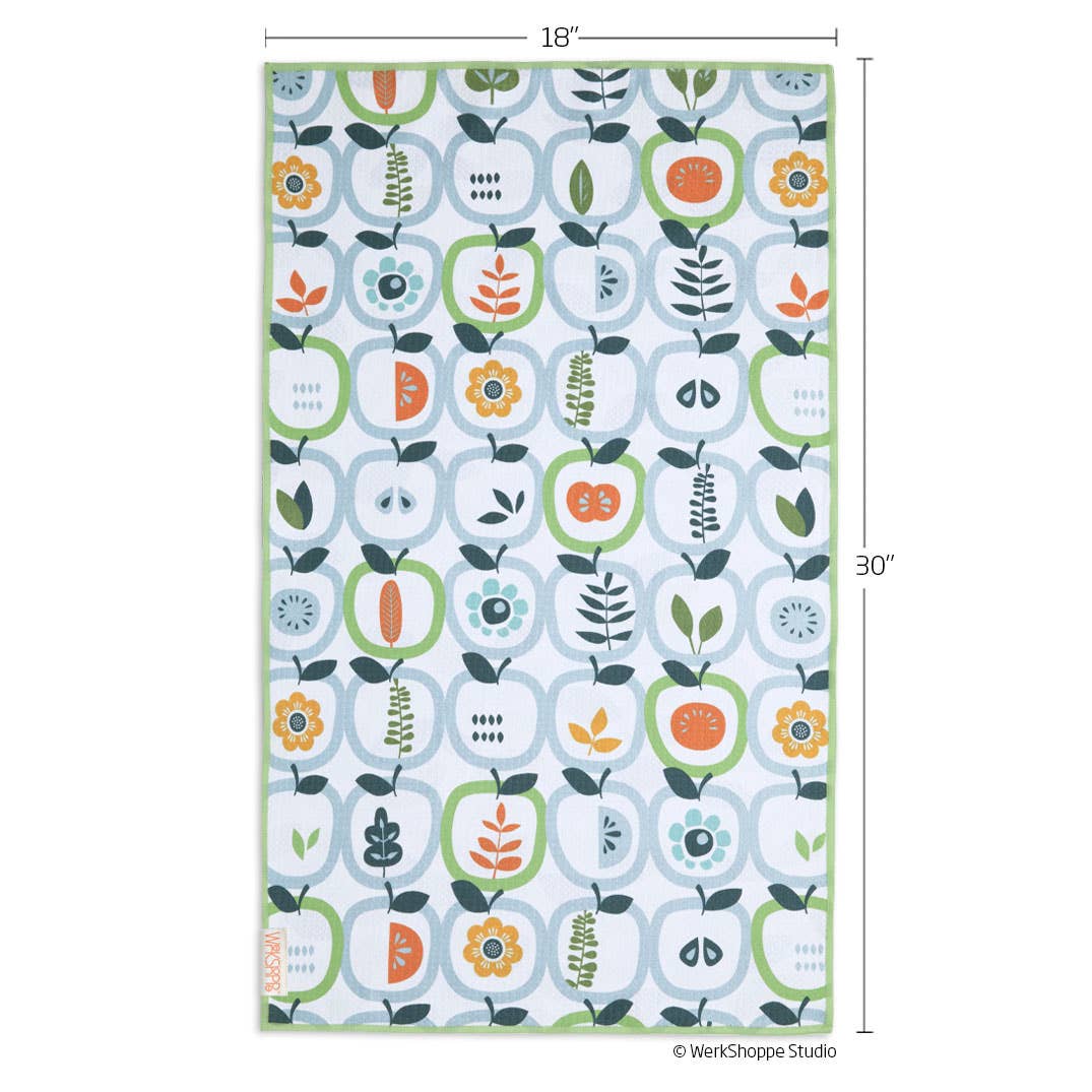 Apple Stems Microfiber Kitchen Dish Towel