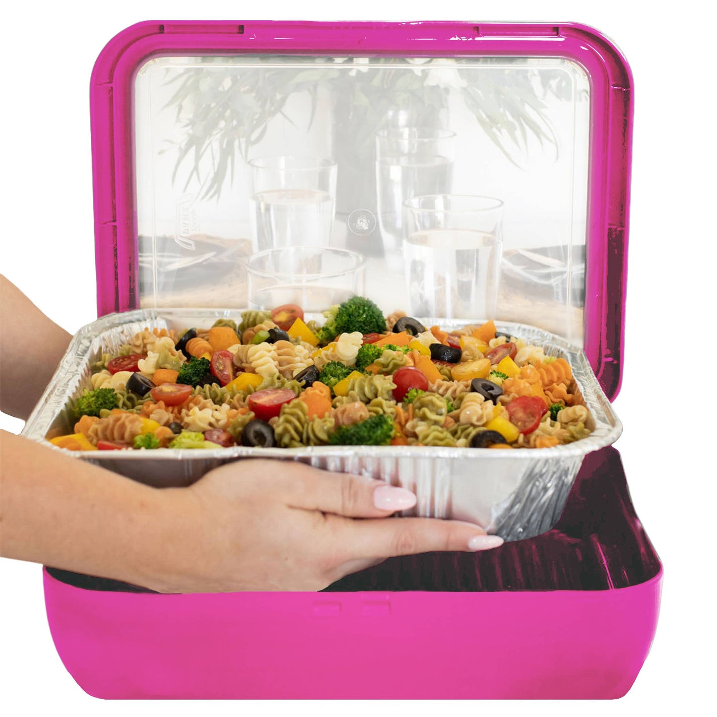 Fancy Panz - Classic Set - Pan Frame w/ Lid & Serving Spoon - Hot Pink