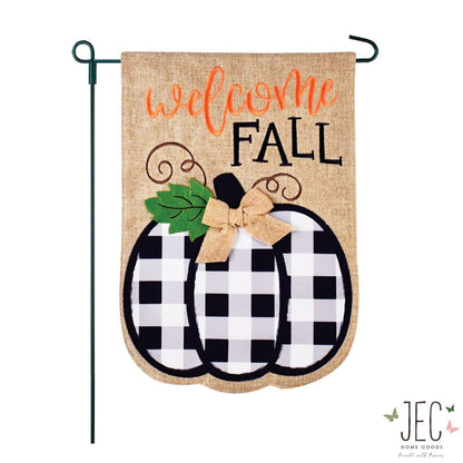 Buffalo Plaid Pumpkin Burlap