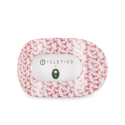 TELETIES - Flat Round Hair Clip | Medium | Santa Tucker