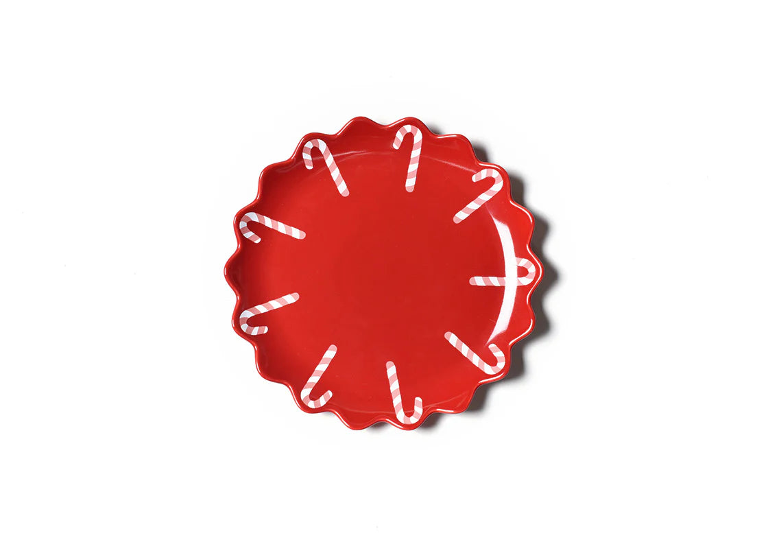 CANDY CANE SCALLOP DINNER PLATE