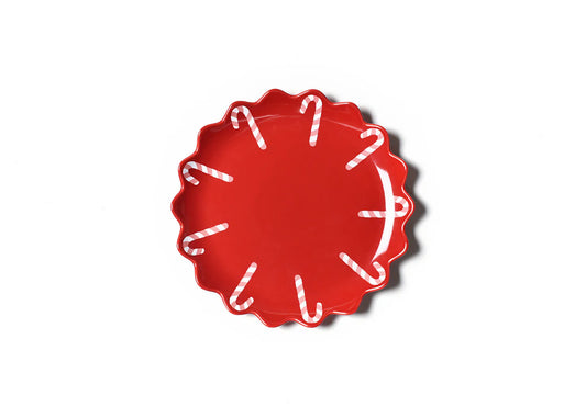 CANDY CANE SCALLOP DINNER PLATE