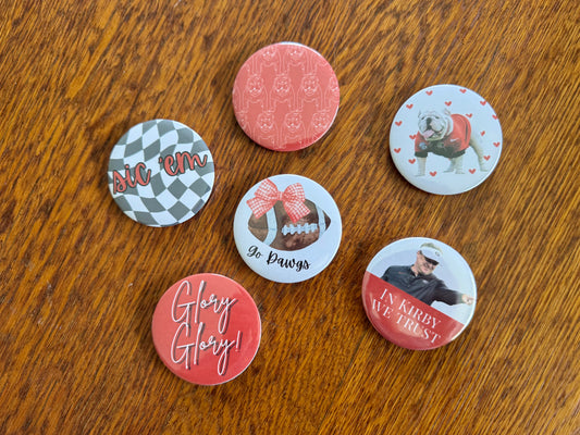 Georgia Fan Gameday Buttons