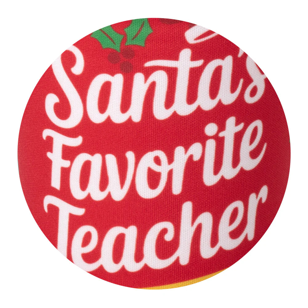 Santas Favorite Teacher Cup Coolie