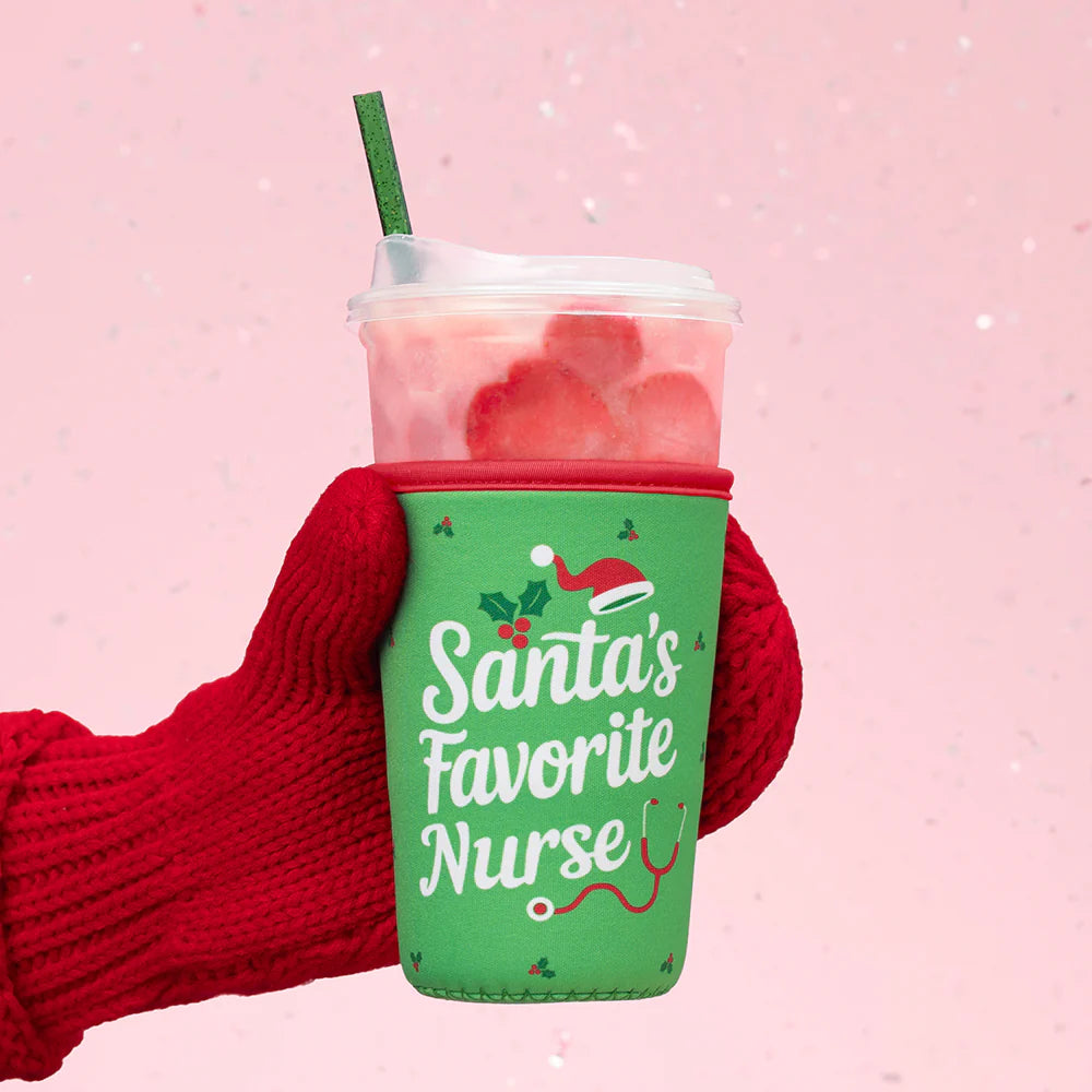 Santas Favorite Nurse Cup Coolie
