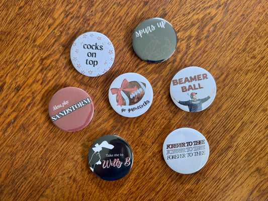 Gamecock Fan Gameday Buttons